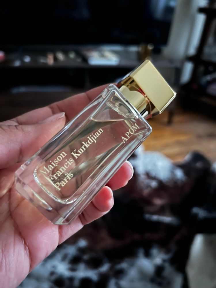 Maison Francis Kurkdjian Paris perfume bottle. Scent: APOM 