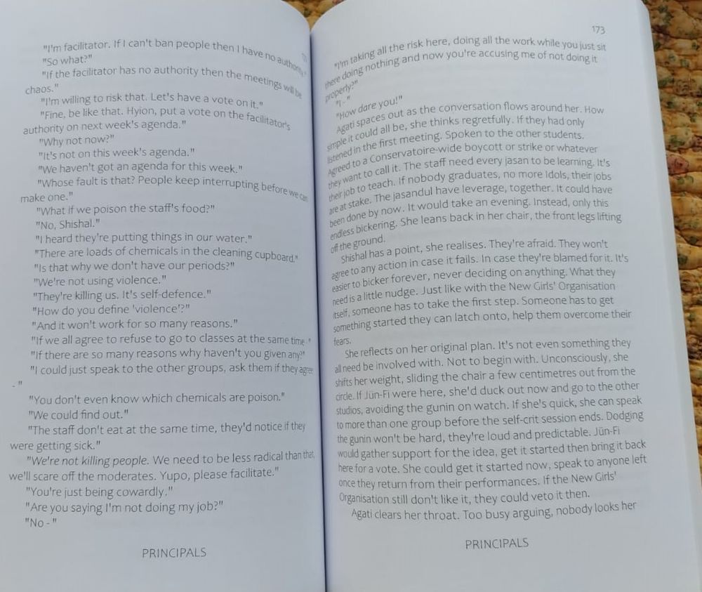 This is two pages of the book, too long to fit in the alt text box. The text is hopefully clear enough that a screen-reader will be able to interpret it, if not please let me know and I'll send you the full text.