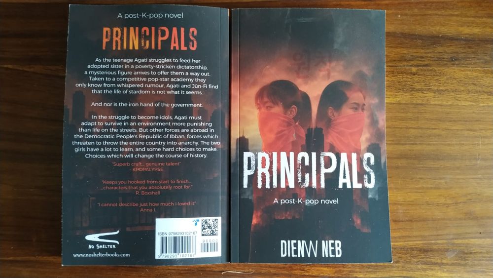 Photograph of the front & rear cover of Principals 2nd Edition at a straight-on angle.