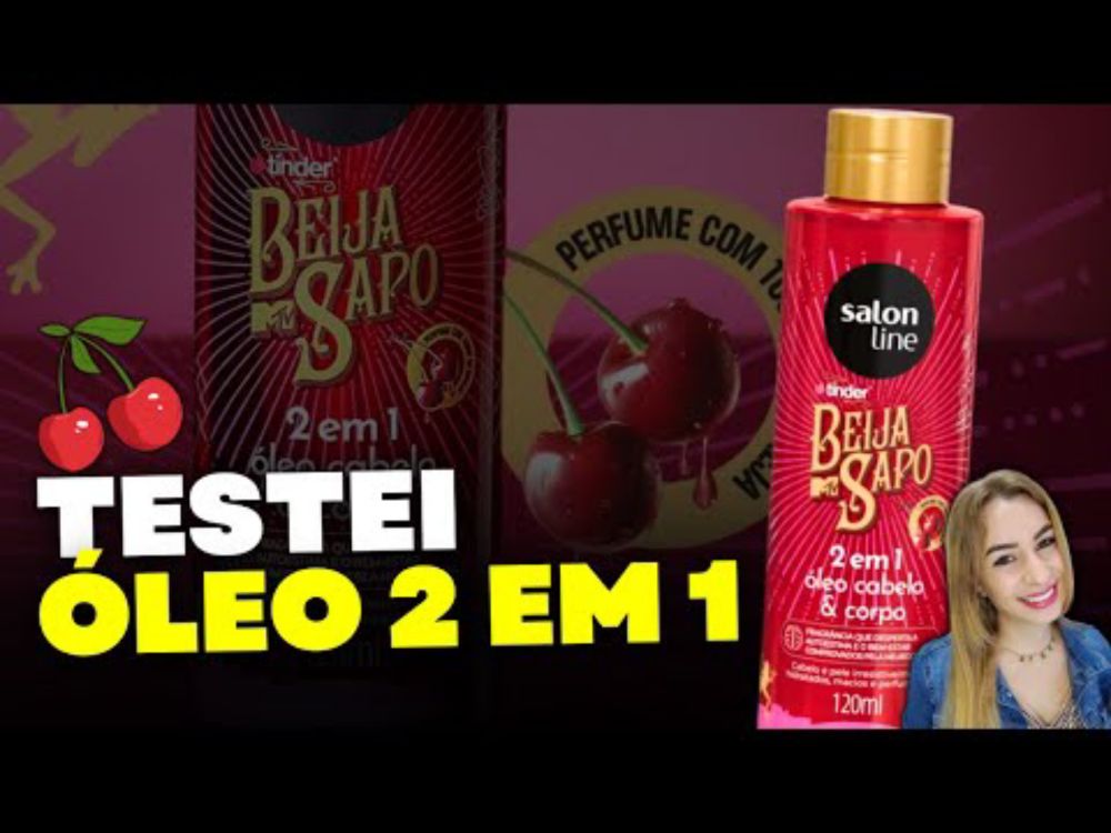 🍒 Óleo BEIJA SAPO Salon Line 2 em 1 Cabelo e Corpo: Resenha | É bom? Como usar