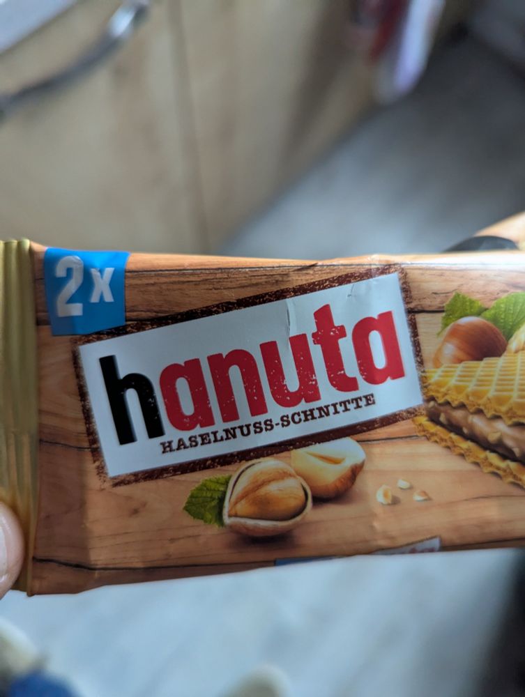 Emballage de gaufrettes Hanuta