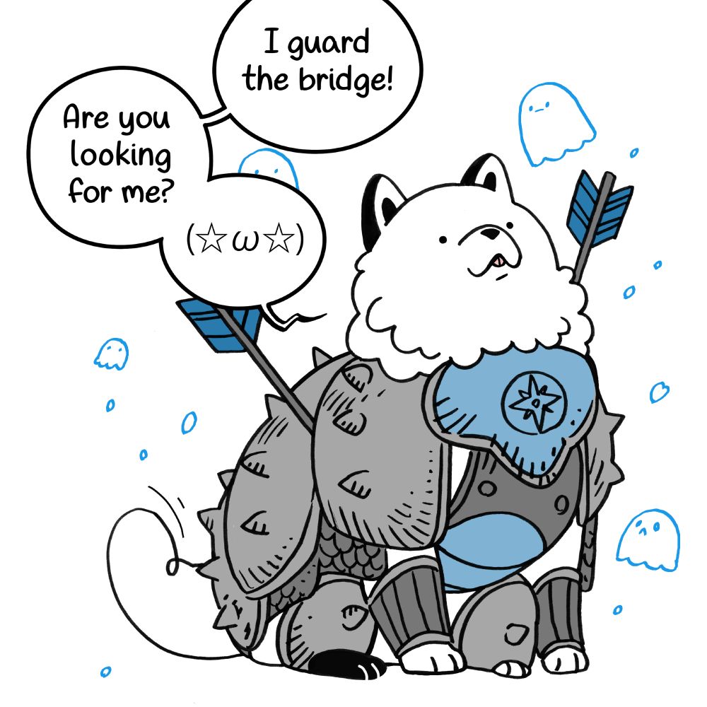 Hound Knight asks if the Grim Reaper is looking for him.