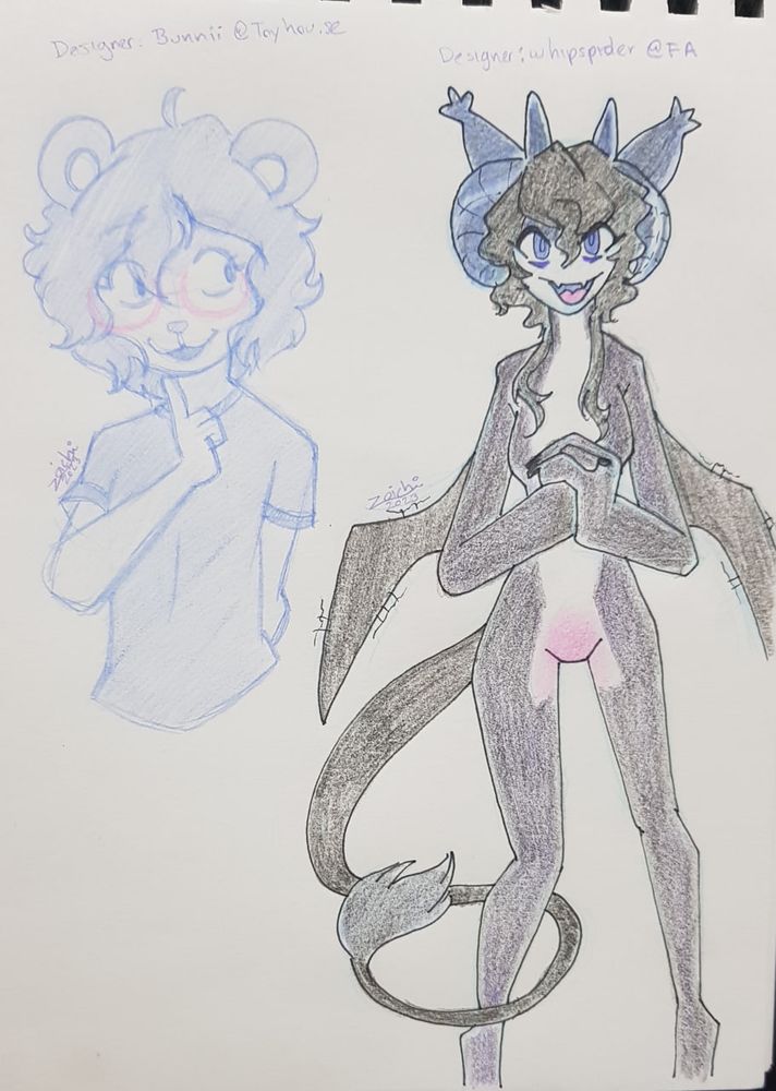 Mouse girl with a bubble gum