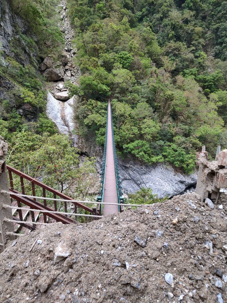 Brücke im Taroko National Park in Taiwan