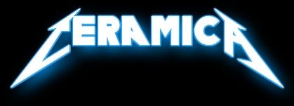 Ceramica in Metallica font