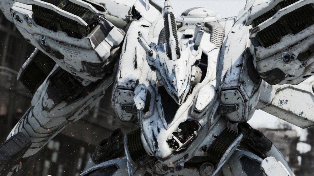 White Glint from armored core for answer 