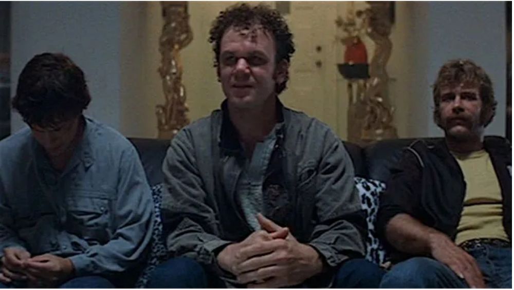 John C Riley looking nervous in Boogie Nights.