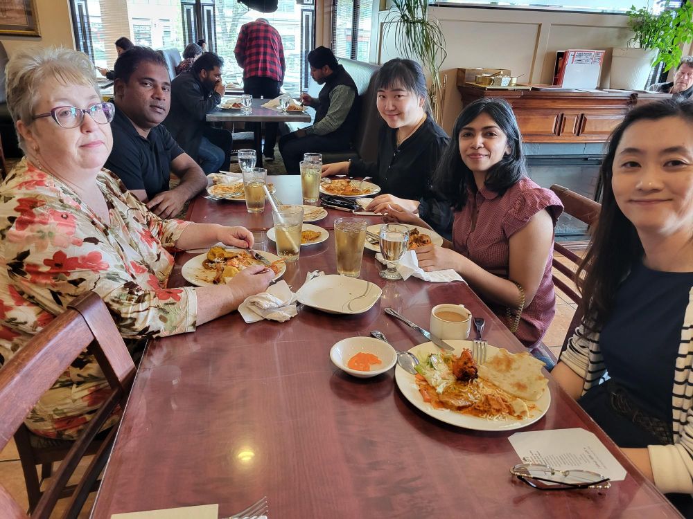 WorkBC Assistive Technology Services staff at lunch.