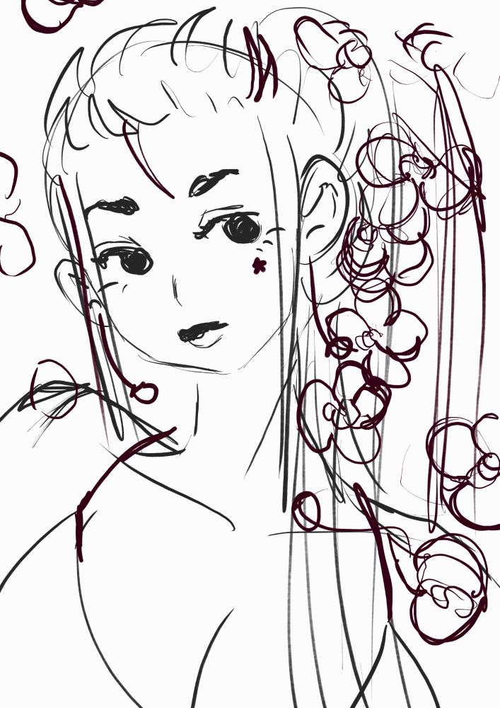 a rough draft of my orchid oc