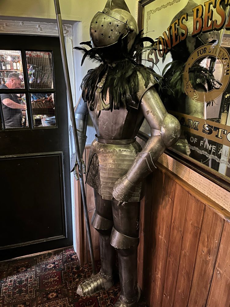 A suit of armour 