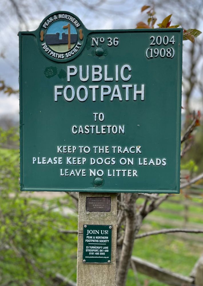 PEAK DISTRICT & NORTHERN COUNTIES
FOOTPATHS PRESERVATION SOCIETY
1932 -  NO. 68
PUBLIC FOOTPATH TO LOSE HILL-MAM TOR RIDGE

LEAVE NO LITTER