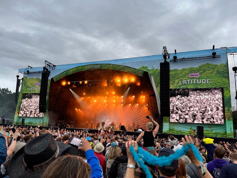 Large stage at a festival 