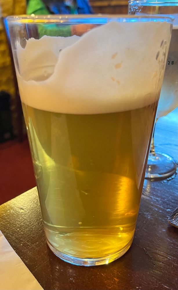 Pint of golden ale 