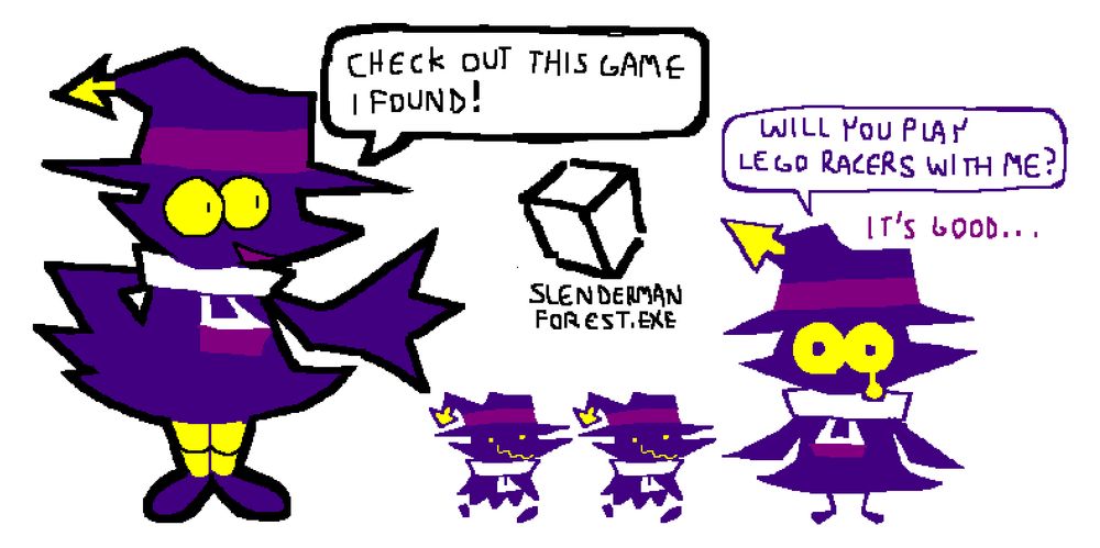 Drawings of doilus the crow assistant 