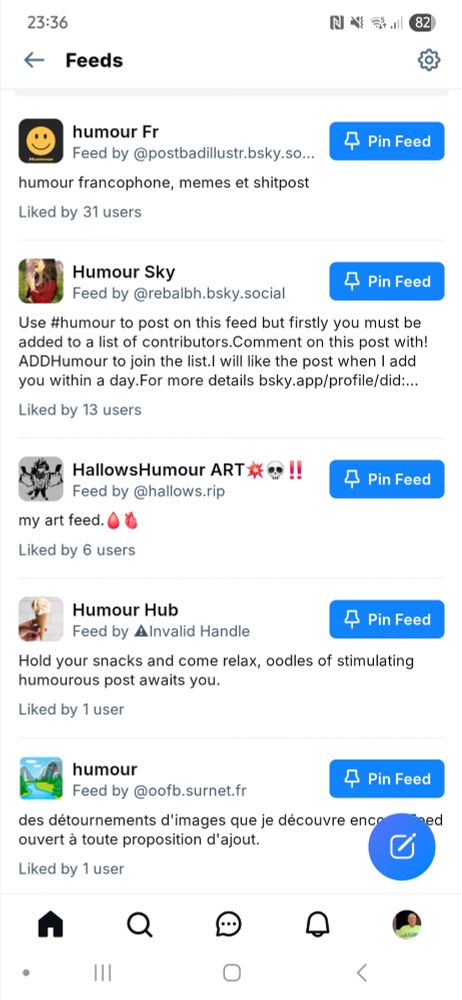 A depressing view of Bluesky 'humour' feeds with very low follower counts proving this is the most boring of all social media platforms.