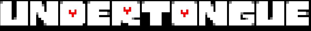 the undertale title text but it says undertongue. it's an inside joke about someone's favorite kink