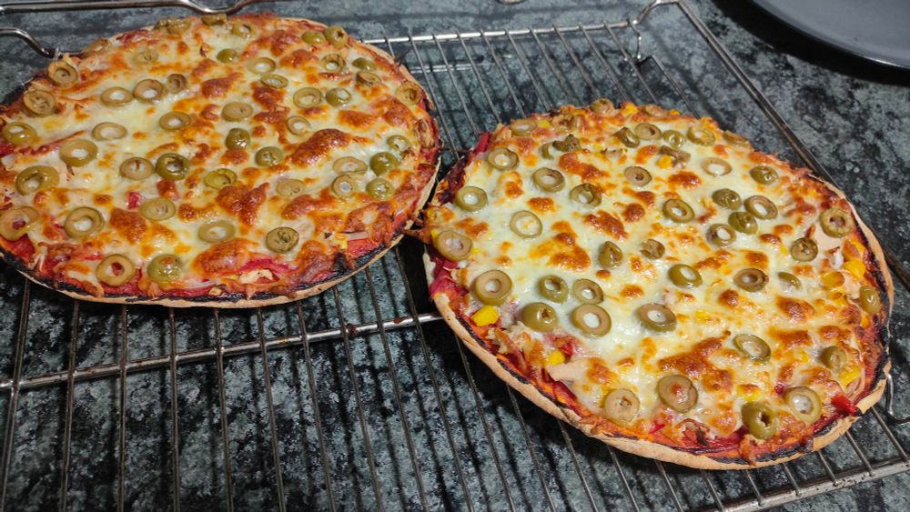 Two delicious pizzas