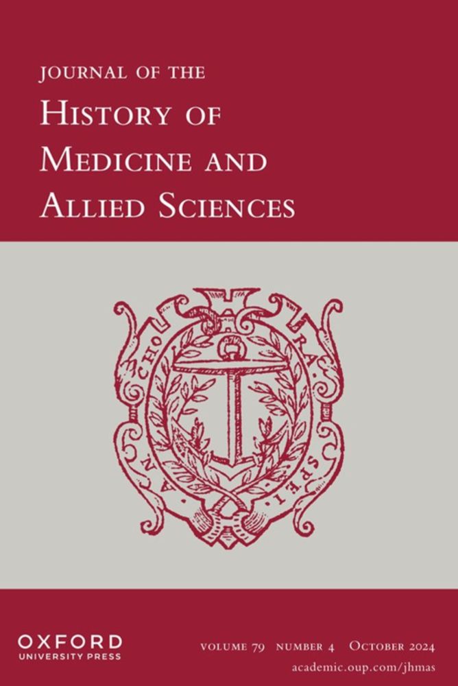 Issues | Journal of the History of Medicine and Allied Sciences | Oxford Academic