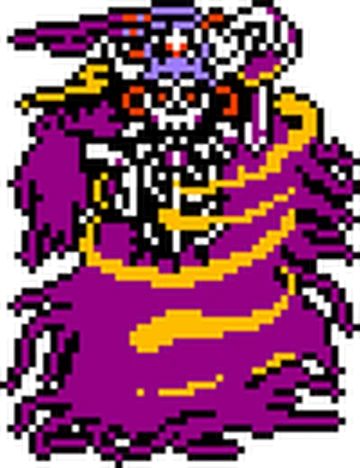 Colors used by the Lich sprite from Final Fantasy (NES).