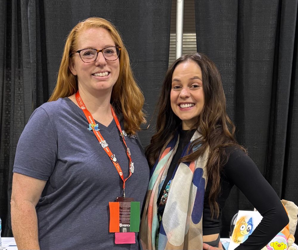 Two women posing for a photo