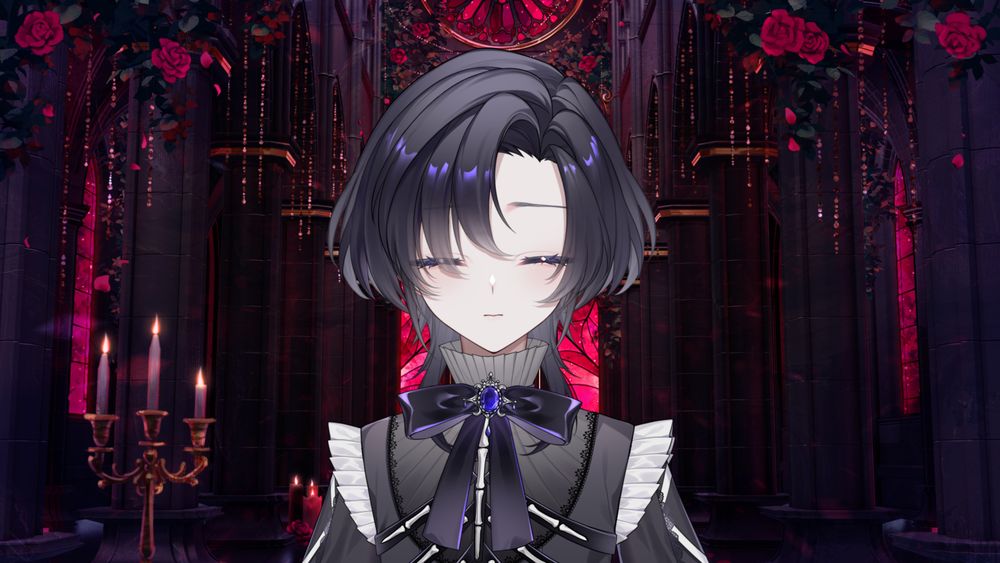 dokuro with his eyes closed