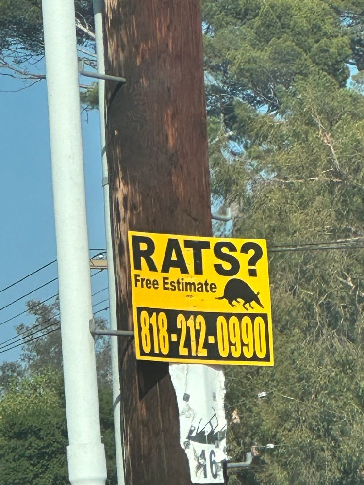 A sign for rats? Free estimate 