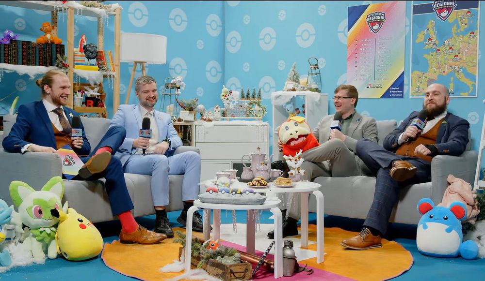 Pokémon Birmingham Regionals Casters on Couch