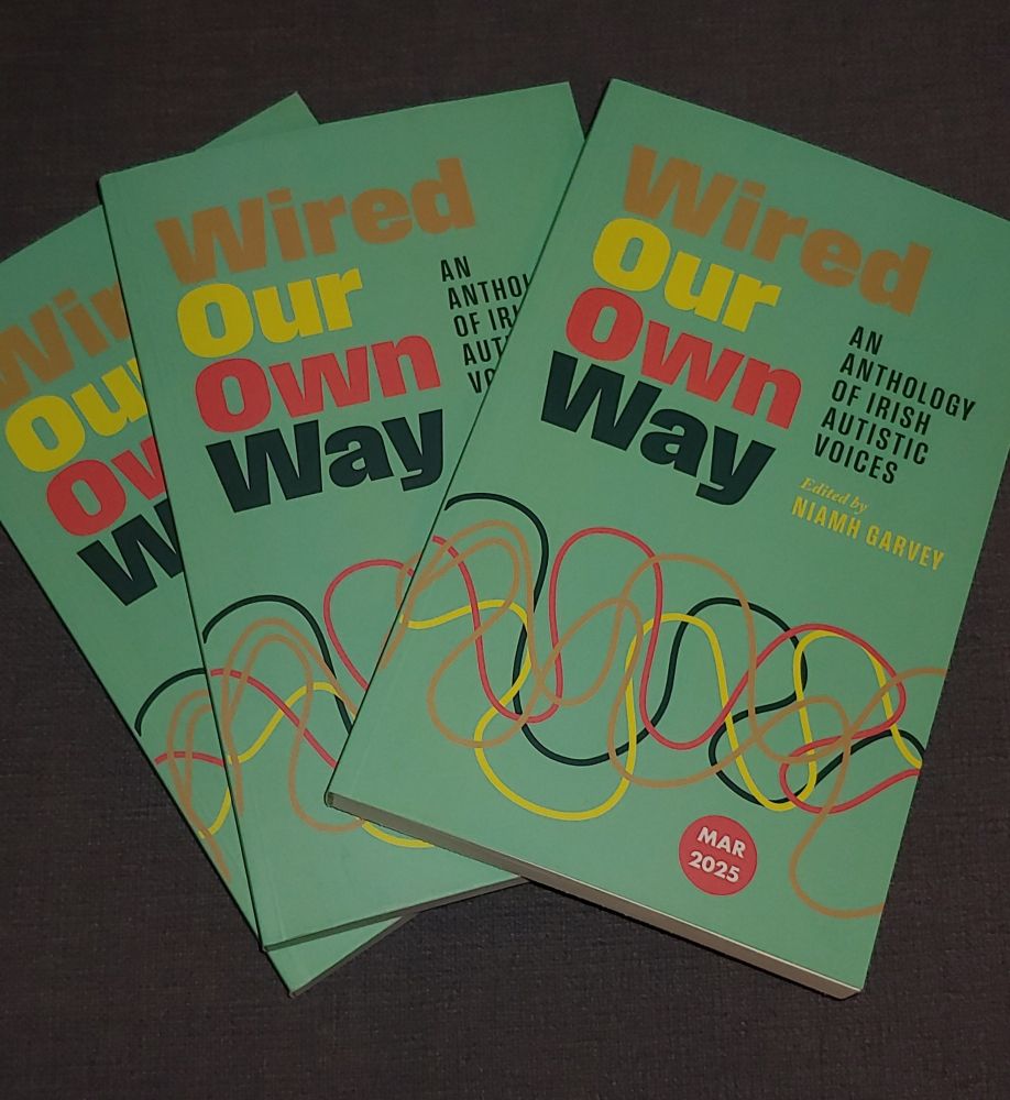 Advance copies of New Island Books' 'Wired Our Own Way' anthology book of work from autistic Irish writers.