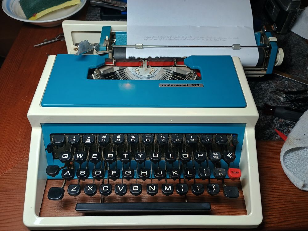 The 315 reassembled and the body shell cleaned, fully working!