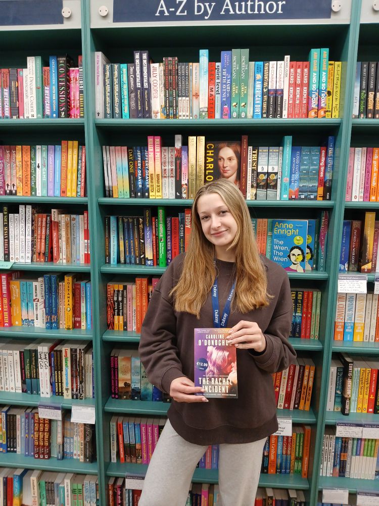 Day 26 #ReadIrishWomenChallenge25 - a book with LGBTQ+ themes

These are the books we picked  @dubraybooks Rathmines for this prompt - this is the one our bookseller Mae chose!

The Rachel Incident by Caroline O'Donoghue 