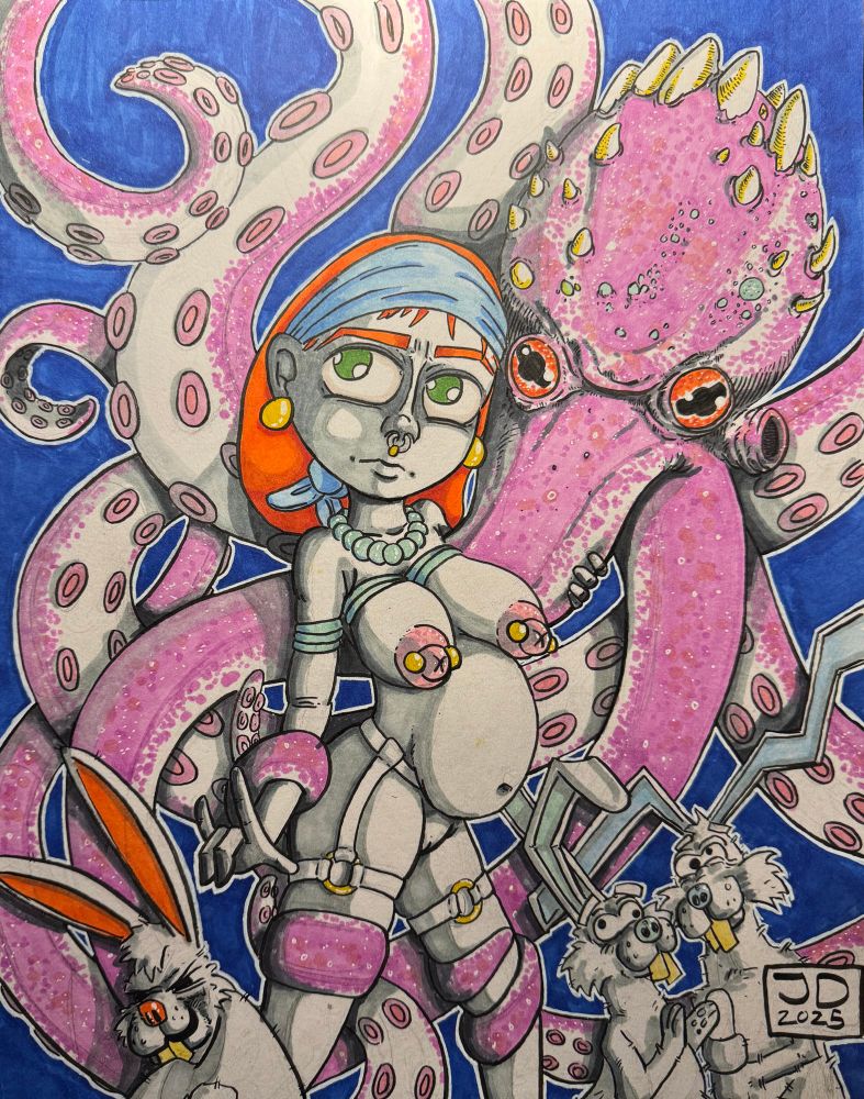Tentacles, piercings, rabbits, naked