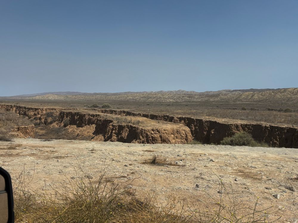 View of the San Andreas fault in Carrizo Plain National Monument. 