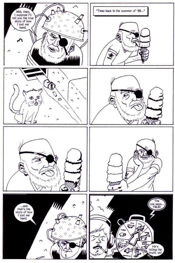 The true story of how Pappy lost his hand. A kitten ate it.