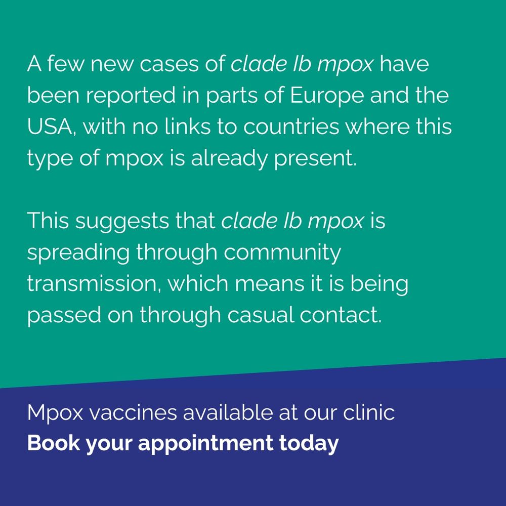 A few new cases of clade 1b m pox have been reported in parts of Europe and the USA, with no links to countries where this type of m pox is already present. This suggests that clade 1b m pox is spreading through community transmission, which means it is being passed on through casual contact. 