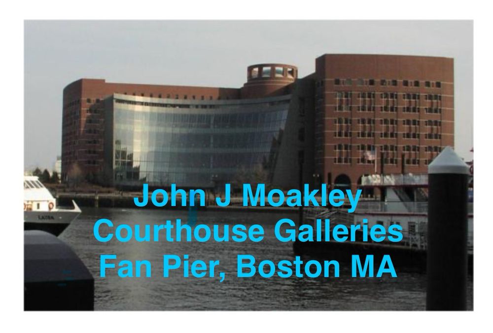 Art gallery reception at John Joseph Moakley Courthouse Galleries Thursday  September 11 from 4:00 to 6:00 PM