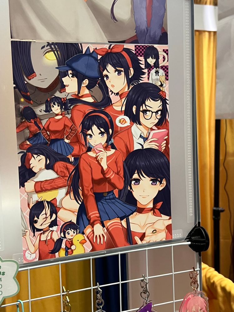 a picture of a Miside print with all the different Mitas 