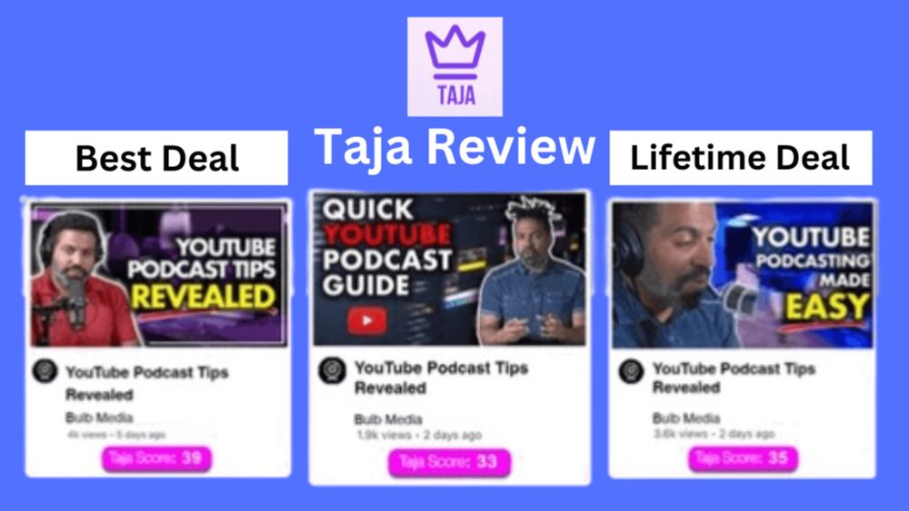 Taja Review: Create Excellent YouTube Videos Fast and Effectively