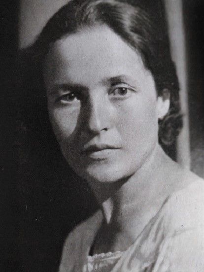 A black and white photo of Yulia Apollonovna Schucht, wife of Antonio Gramsci who was a founding member and one-time leader of the Italian Communist Party. A vocal critic of Benito Mussolini and fascism, he was imprisoned in 1926, and remained in prison until shortly before his death in 1937.