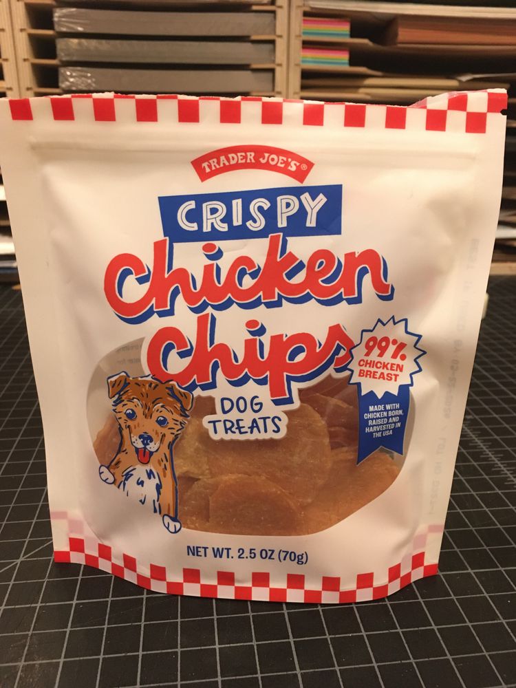 Chicken chips dog treats from trader joes