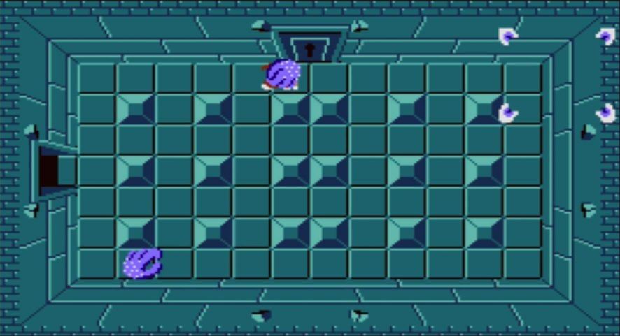 Wallmasters in the first dungeon of Legend of Zelda