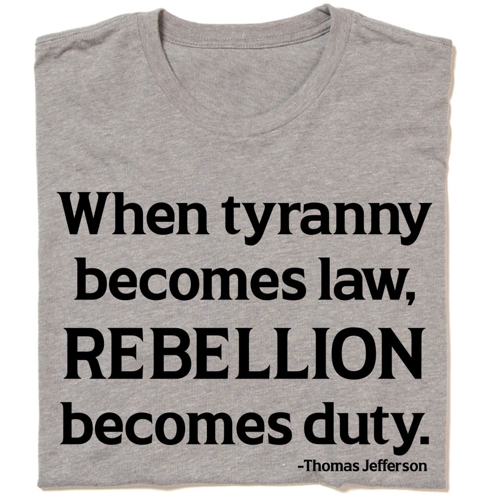 Black Print on Gray Heather T-shirt (60% Combed Ringspun Cotton / 40% Polyester). Printed by Union Labor at RAYGUN.  Size Chart can be viewed here.