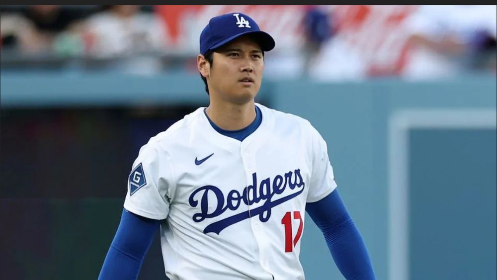 Picture of Japanese Dodgers pitcher Shohei Ohtani