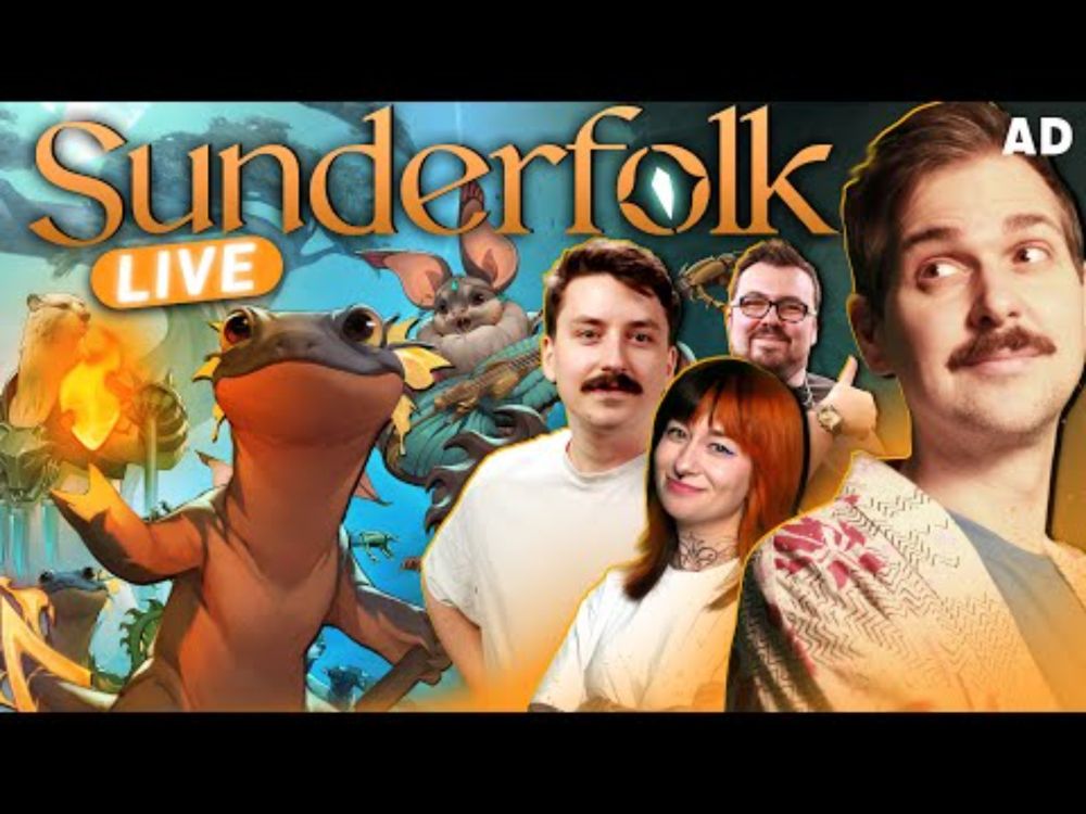 Yogscast play Sunderfolk #ad | Lewis, Ravs, Boba & Pedguin