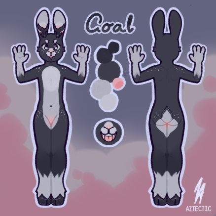 my black and white jackalope sona ref   :3