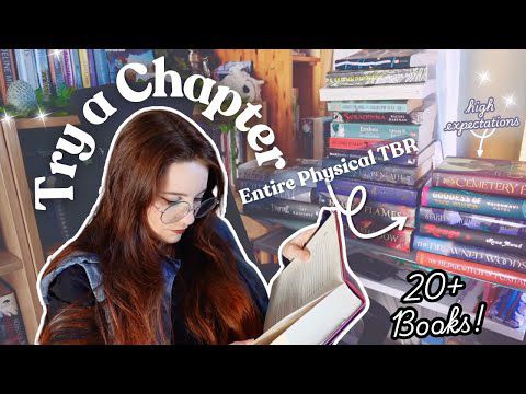 🪷 Try a Chapter Challenge || Reading my entire TBR shelf
