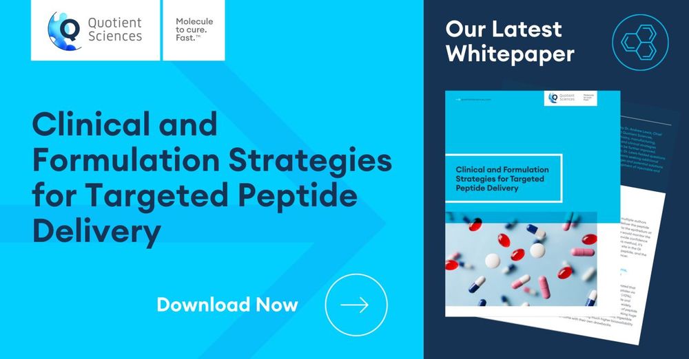 Quotient Sciences
Our latest whitepaper
Clinical and formulation strategies for targeted peptide delivery
Download now