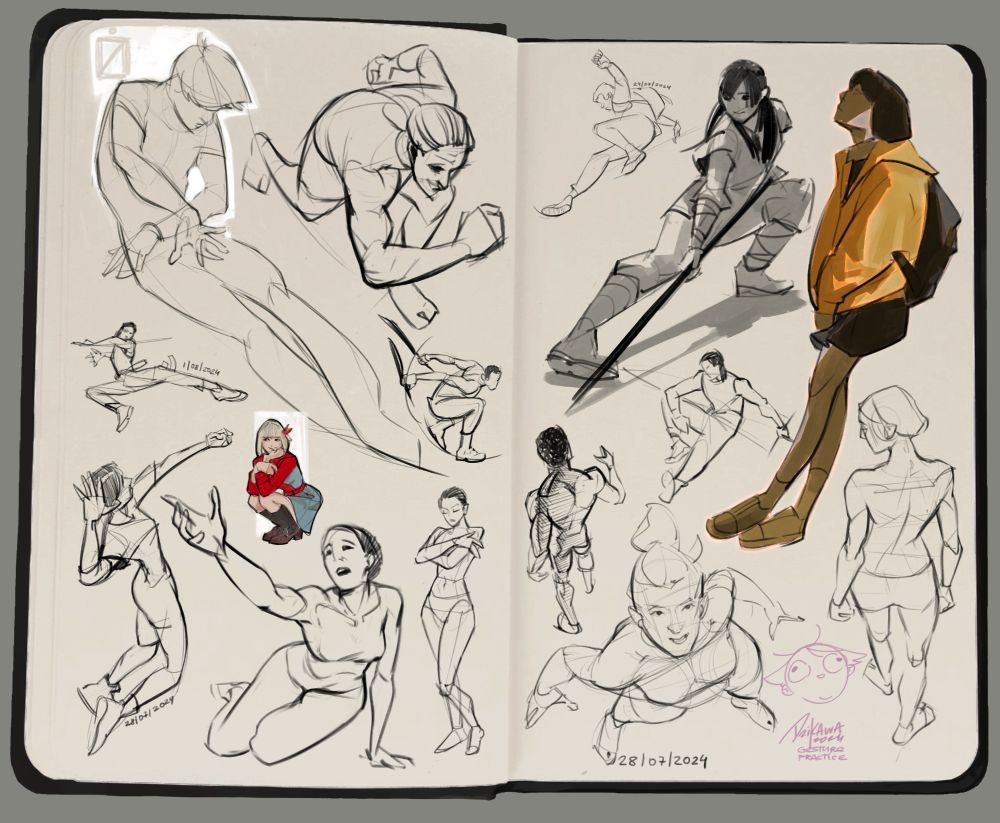 Hello friends!
Here are some sketches I made last year. Practice makes perfect 🌟
Hope you enjoy them!

#sketches #practice #digital #digitalart #art #sketchbook #gesture #gesturedrawing #evangelion #fanarts