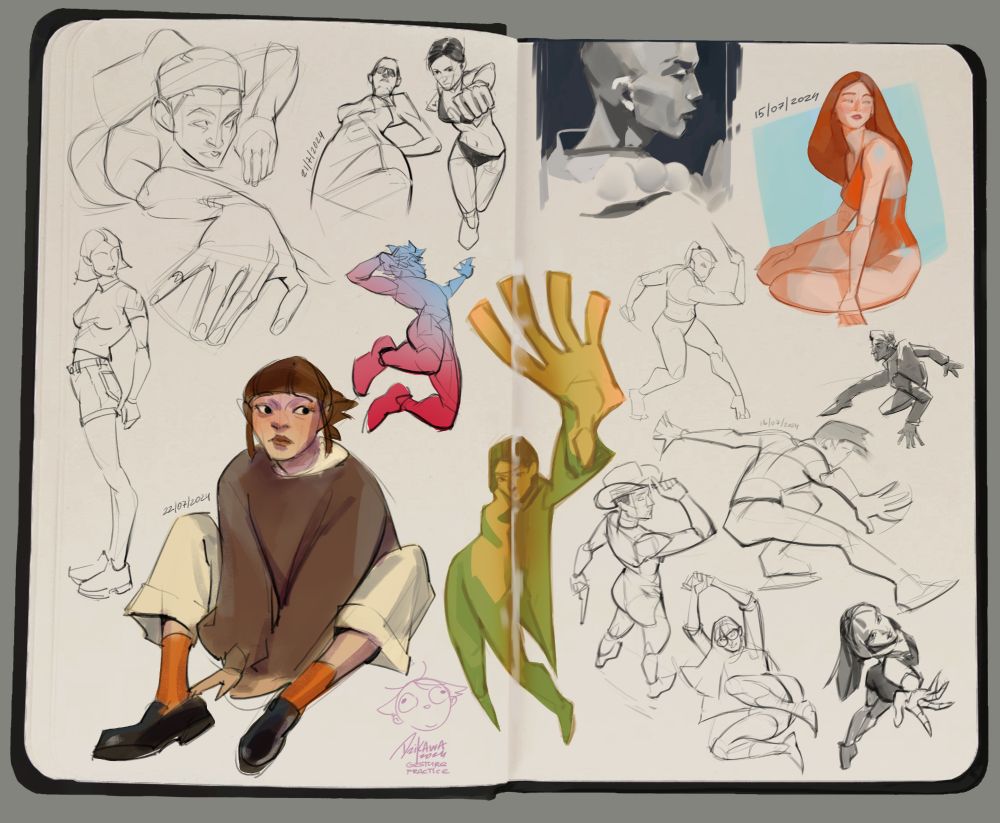 Hello friends!
Here are some sketches I made last year. Practice makes perfect 🌟
Hope you enjoy them!

#sketches #practice #digital #digitalart #art #sketchbook #gesture #gesturedrawing #evangelion #fanarts