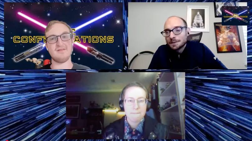 Eli, Conor, and Cooper at the first Epic Confrontations Hyperspace Gauntlet, which took place in July 2023.