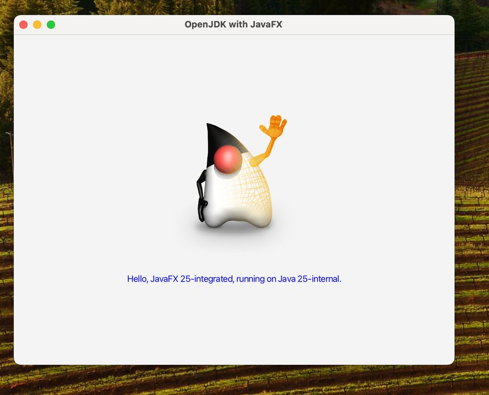 HelloFX window on a mac